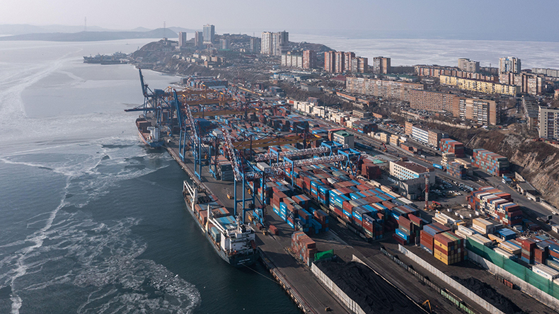 俄罗斯海港货物周转量在2024年前五个月同比下降 3.4%